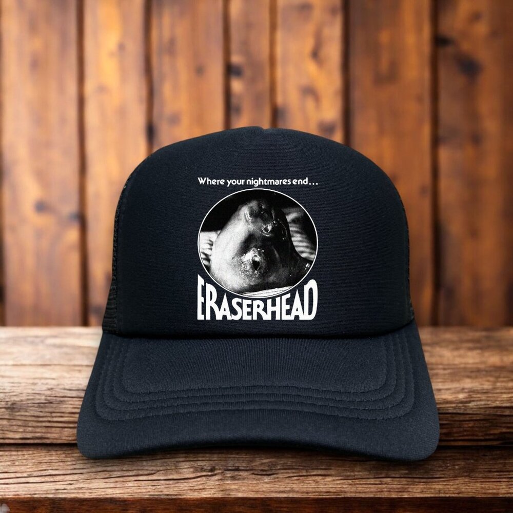 Eraserhead Mens Trucker Hat Black David Lynch 70s Experimental Cinema Alien Baby